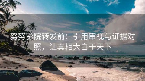 努努影院转发前：引用审视与证据对照，让真相大白于天下