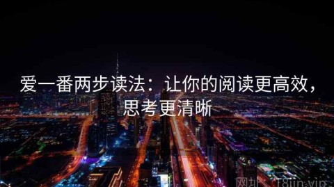 爱一番两步读法：让你的阅读更高效，思考更清晰