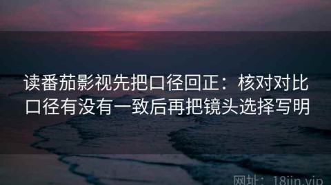 读番茄影视先把口径回正：核对对比口径有没有一致后再把镜头选择写明