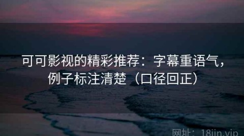 可可影视的精彩推荐：字幕重语气，例子标注清楚（口径回正）