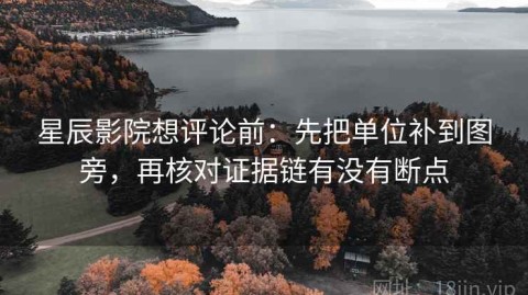 星辰影院想评论前：先把单位补到图旁，再核对证据链有没有断点