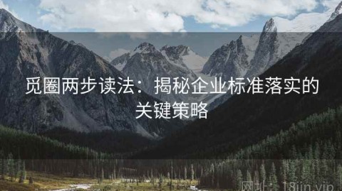 觅圈两步读法：揭秘企业标准落实的关键策略
