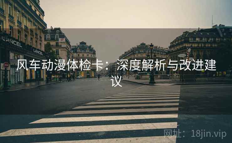 风车动漫体检卡:深度解析与改进建议 风车动漫体检卡:深度解析与改进建议